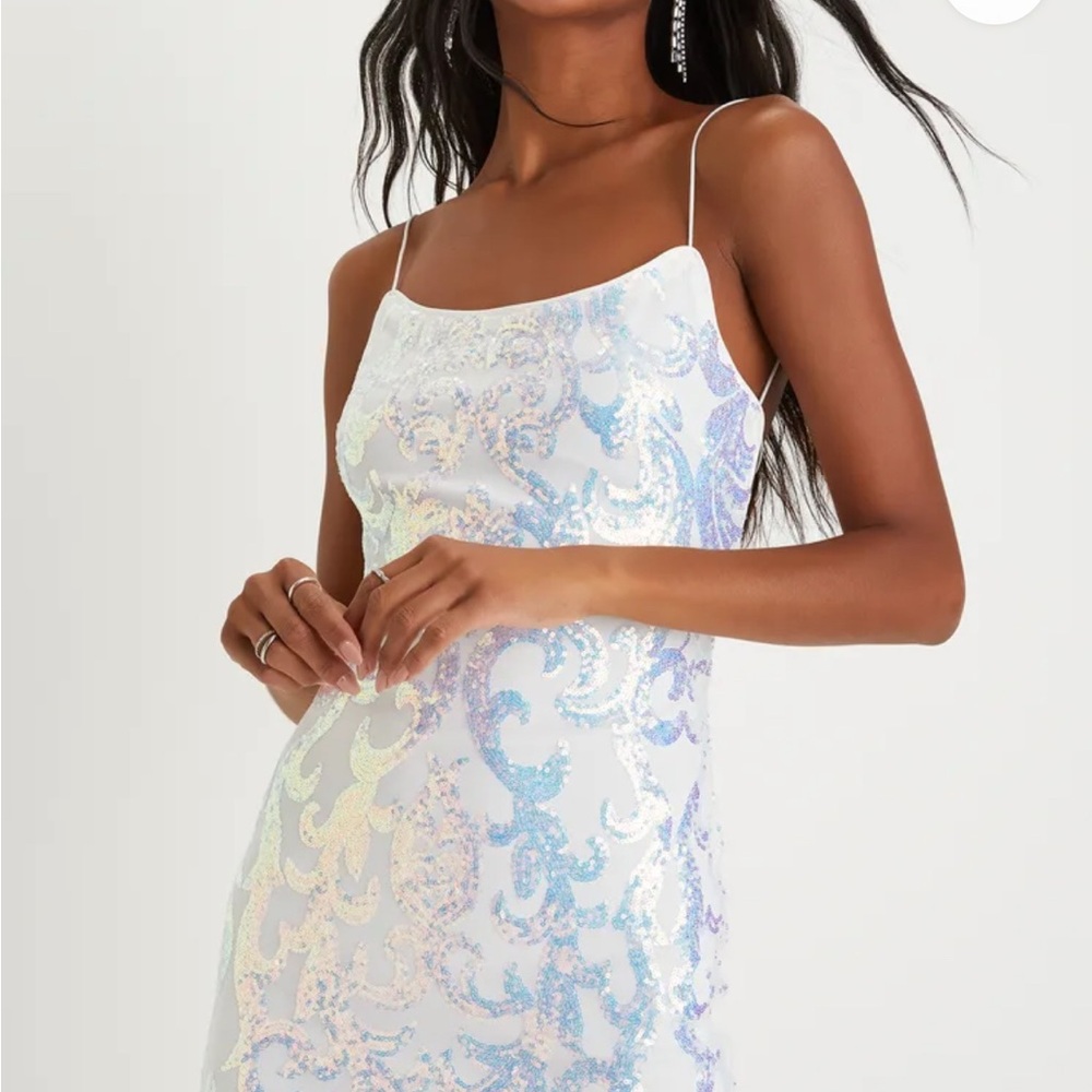 Lulu's Iridescent Sequin Chemise